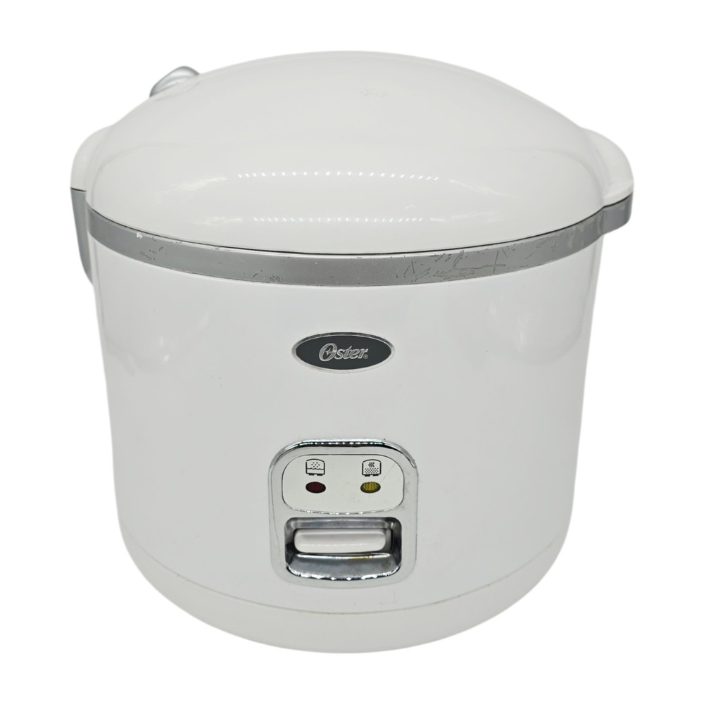 Oster Sunbeam Rice Cooker White 20 Cup Model 4717-000 Metal Bowl Inner Pot